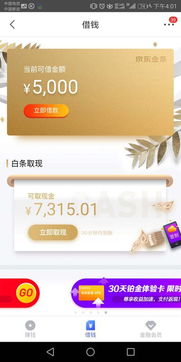 京东app没有京东金条入口为什么啊