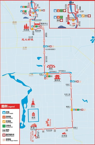 北京跑马拉松的线路〖北京马拉松的比赛线路〗