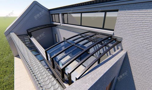 安装轨道式自动开合屋顶,这才是下沉式庭院的正确打开方式