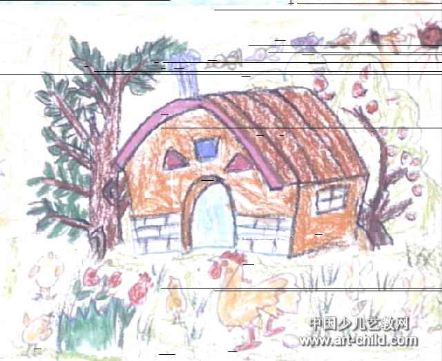 山房子儿童画作品欣赏 