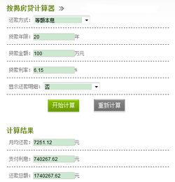 2015年房贷月供如何算