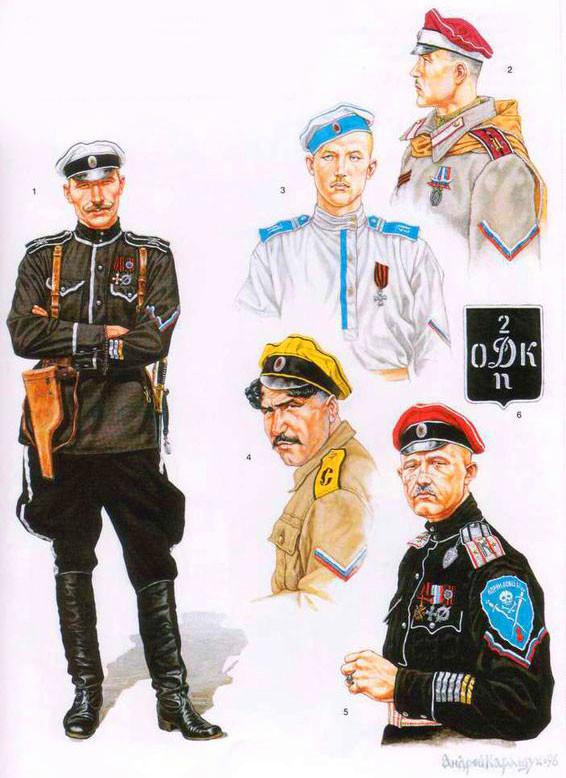 苏联国内战争时期红军和白卫军军服图谱