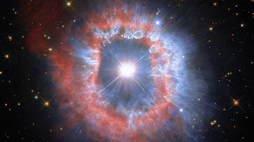 哈勃望远镜捕捉到一颗怪兽恒星的最后表现