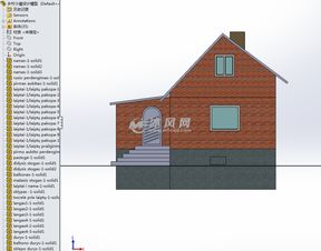 乡村小屋设计模型