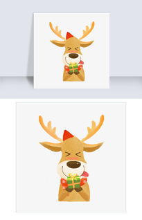 送礼物的小鹿图片素材 PSB格式 下载 动漫人物大全 
