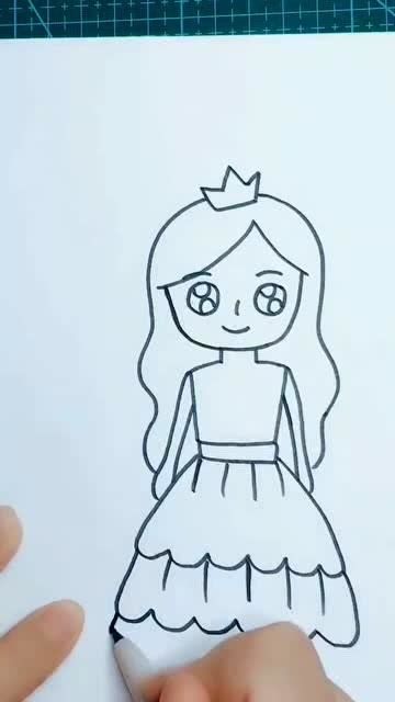 教你画公主,喜欢吗 