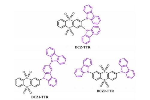 齐岳AcDPA 2TP,AcDPA 2PP和AcDPA TPP,TADF深蓝光材料DCZ TTR,DCZ1 TTR和DCZ2 T