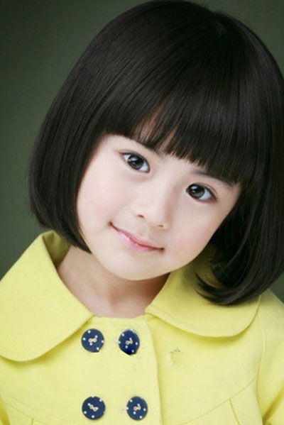 儿童剪发发型女斜刘海,十四五岁的女孩斜刘海应该配什么发型