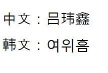 我想知道自己的名字用韩语怎么写,怎么读,韩语译成英文名子是什么 吕玮 