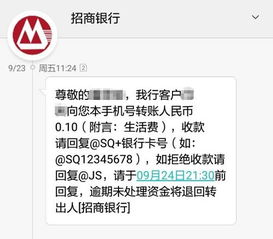 招商银行转账短信是什么样的，银行转账短信提醒格式