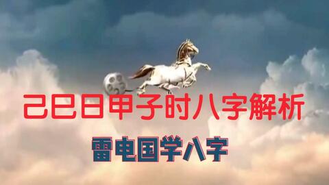 己巳日甲子时八字解析,精彩不要错过 哔哩哔哩 bilibili 