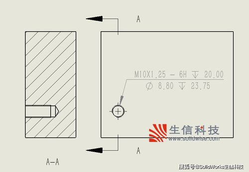 技巧分享 使用SOLIDWORKS异形孔向导创建标准螺纹孔