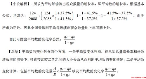 公务员考试中计算平均量同期比上升下降百分之几的公式