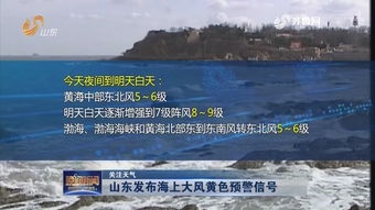 山东发布海上大风黄色预警信号