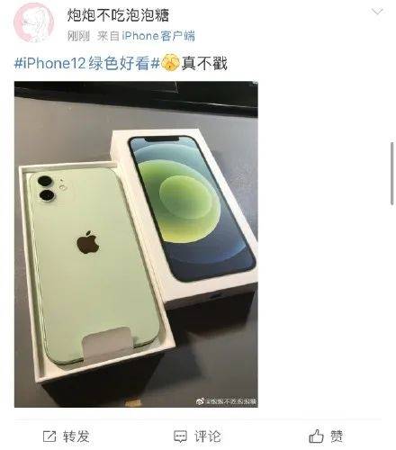 蓝色翻车 绿色救场 iPhone12火爆开售 又见排队 网友热议 iPhone12绿色好看