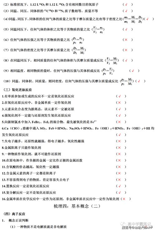 高三化学 必考知识点梳理,建议收藏