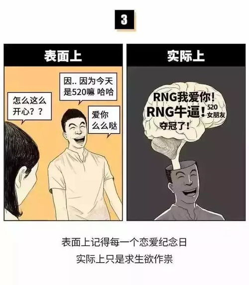 漫画 男生都是这样的 男同胞来发表意见女生看看就好 