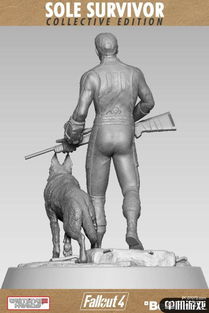 辐射4 一人一狗雕像公布 限量发售最贵3000元