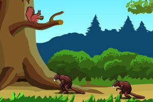 松鼠与松树修改版 单人游戏
