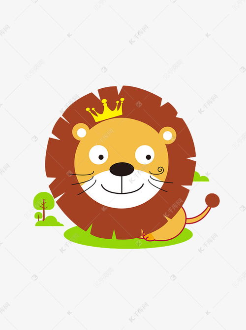 动物狮子可爱卡通矢量元素素材图片免费下载 千库网 