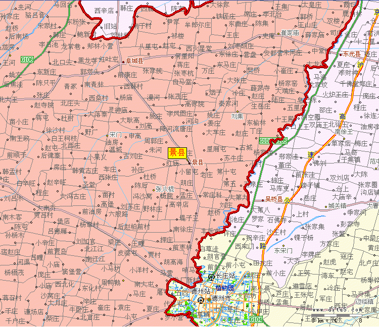 景县地图全图,景县地图高清版下载 8264户外8264.com 