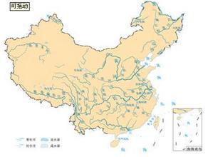 中国河流图 
