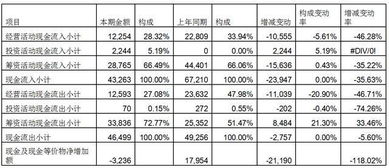 名词解释：上市公司财务报表中的各项财务指标