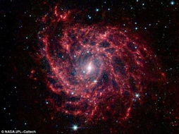 斯皮策望远镜拍1000万光年外明亮蓝星尘埃照 