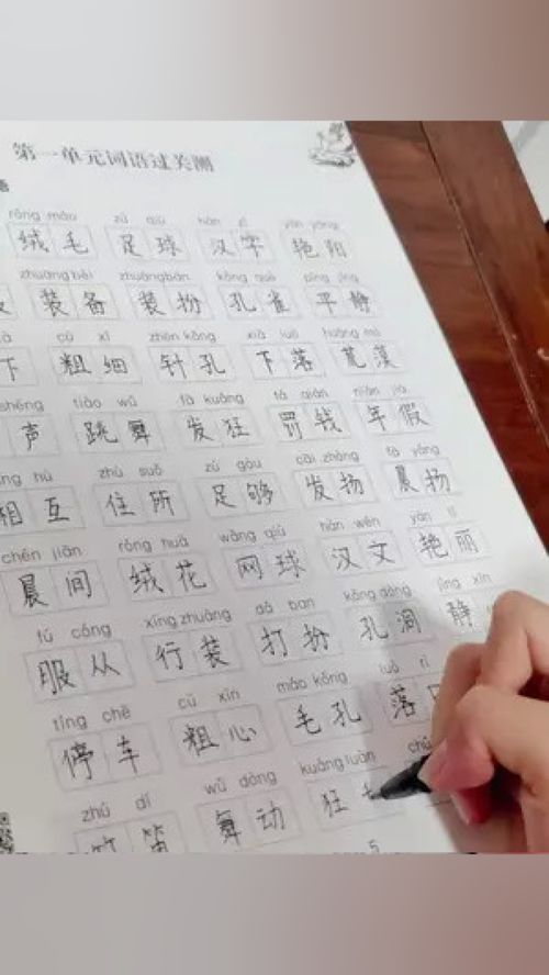 语文 课本书里一类字二类字一定按课标要求达到熟练,每天10分钟,打好字词基础 看拼音写词语 小学语文 词语积累 