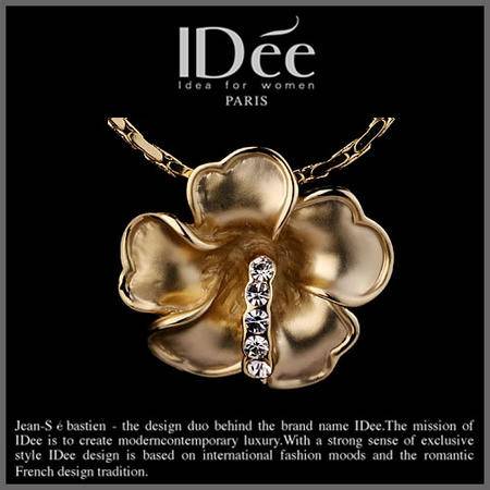 法国IDee首饰项链 华贵女人时尚花型项链