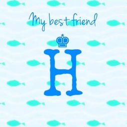 小清新字母H my best friend 名字首字母