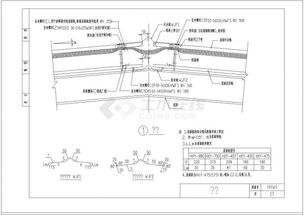 钢结构厂房彩钢板屋脊节点构造详图