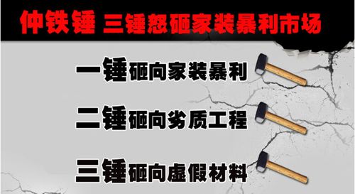 一言不合就开砸 仲铁锤三锤怒砸家装暴利市场