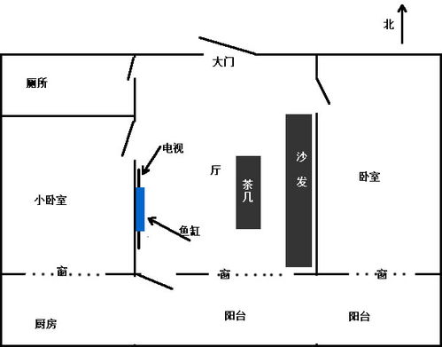 住宅风水问题,请问我家鱼缸应该放在什么位置 