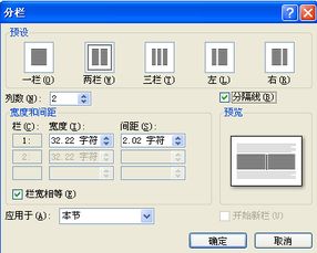 怎样在word中分栏中设置分割线 