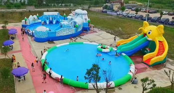 淮北郊外大型支架游泳池儿童充气水滑梯丛林探险多少钱