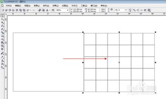 CorelDRAW X3中如何绘制正方形网格图形 