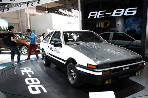 头文字d神车丰田ae86亮相北京车展 米粒分享网 Mi6fx Com