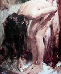 Oil on canvas by Richard Schmid 