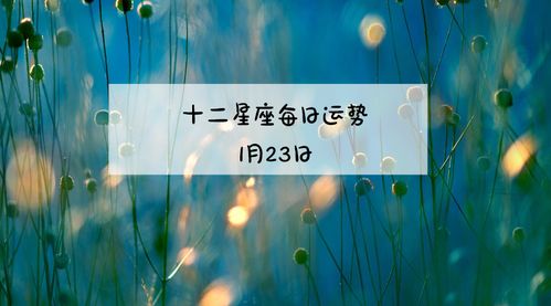 诡魅塔罗12星座2019年1月23日运势播报