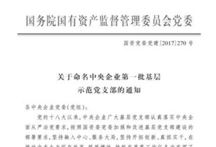 股份金融事业部党支部被命名为中央企业首批基层示范党支部