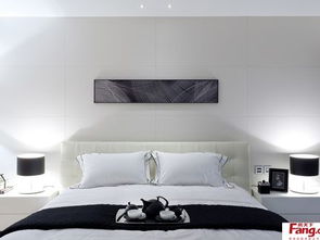 2018白色卧室床头挂画效果图 房天下装修效果图 