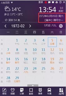 七二年阳历二月五号阴历是多少 