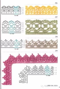 每款都是独一无二的美丽,钩针花边与花片花样大全 附图解
