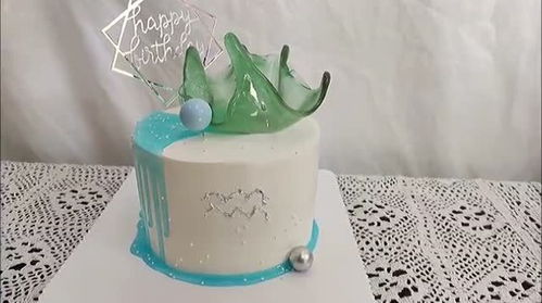 水瓶座专属蛋糕,如水般的气质,俊男靓女生日必选 