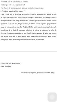 求小伙伴帮忙翻译下一首Jean Tardieu 的小诗,据说这首诗并未出版,急用,谢谢大家 