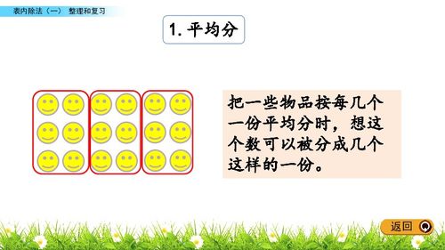 小学数学人教版二年级下册表内除法 一 整理和复习 共25张PPT 