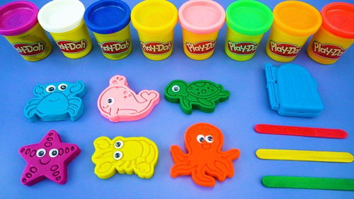 彩泥DIY海洋动物 一起来学习颜色吧 