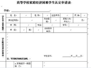 家庭经济困难学生情况说明，高等学校家庭经济困难学生认定申请表书怎么写