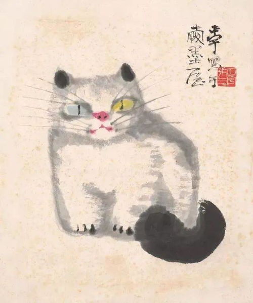 雅赏 这位画的猫,太有趣了